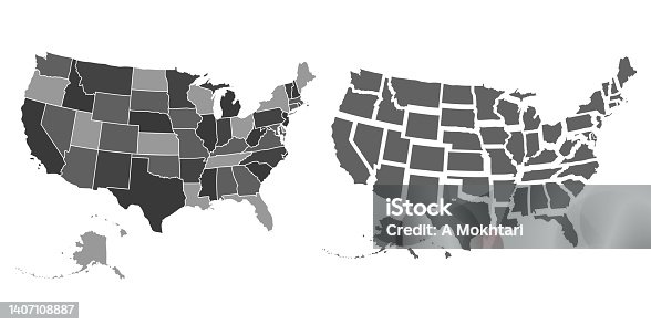 istock United States of America map with state borders 1407108887