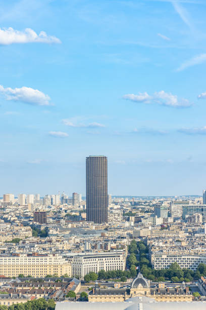 Buildings in Clichy, a commune in the northwestern suburbs of Paris, France. It is located on the Seine, 6.4 km from the centre of Paris. In 2017, it had a population of 61,070.
