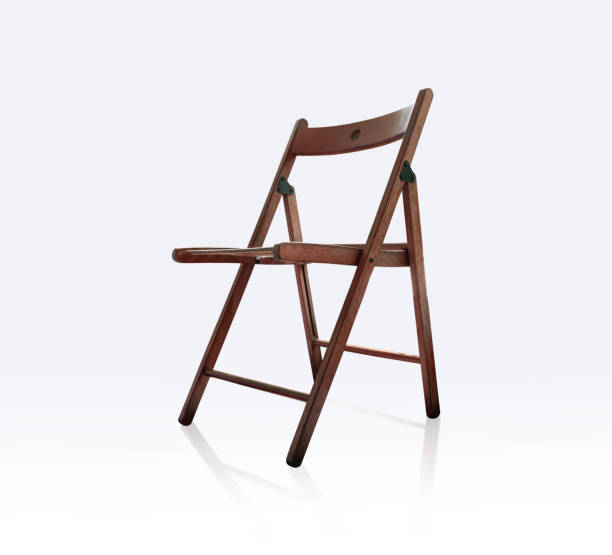 istock Home and office wooden chair isolated on white background clipping path include. 1407109394