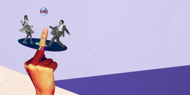 Contemporary art collage. Conceptual image. Young man sitting and drinking coffee, having doubts, making decision. Mental health. Concept of psychology, emotions, inner world, feelings