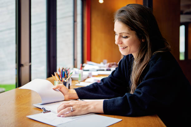 Portrait of designer working in an office