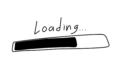 Loading Bar In Sketch Style Hand Drawn Loading Process Doodle Loading ...