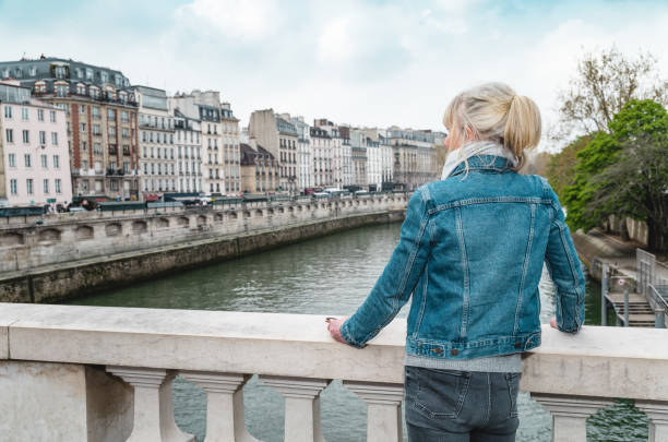 istock Seine River watching on a cool spring day in Paris 1407131809
