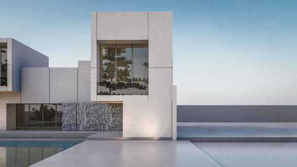 istock 3D rendering illustration of modern house 1407131968