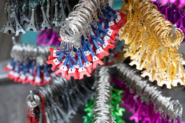 istock Eiffel Tower key rings for sale 1407132204