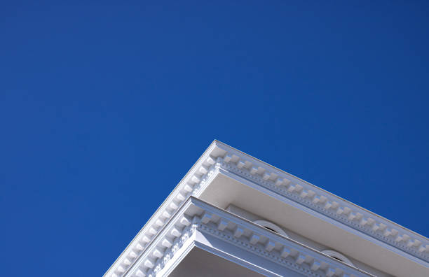Free Stock Photo of Classic building facade with blue sky backdrop ...