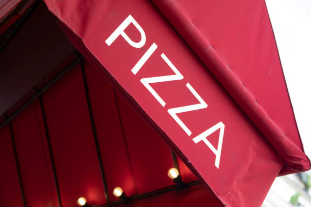 Canopy outside a pizza restaurant