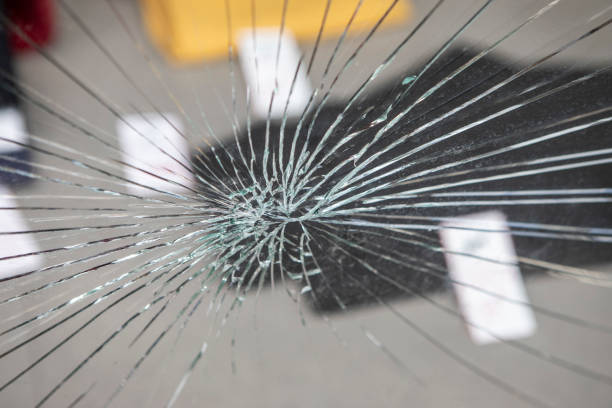 Background of a cracked window