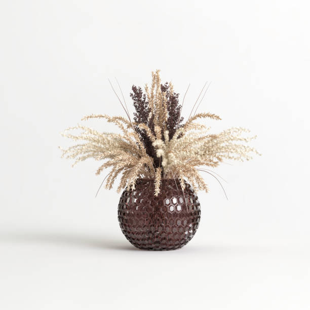 istock 3d illustration reed in glass vase isolated on white background 1407140340