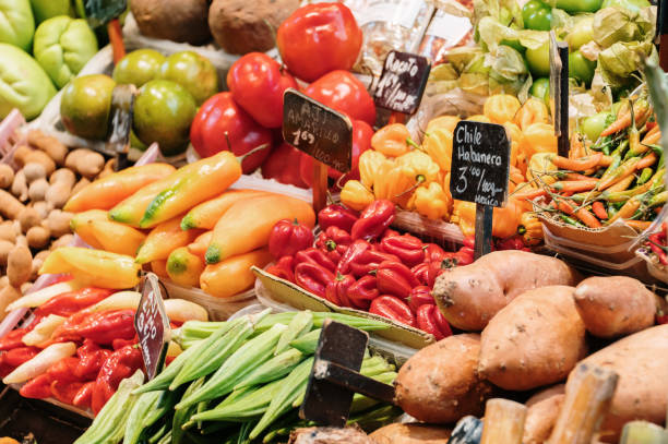 istock Vegetables for sale in a market 1407143142