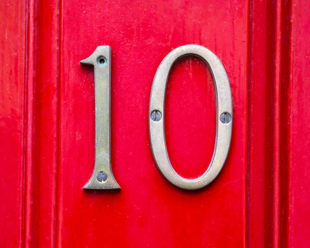 istock Number 10 on a Red Door 1407148460