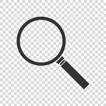 Magnifier icon. Vector illustration in HD very easy to make edits.