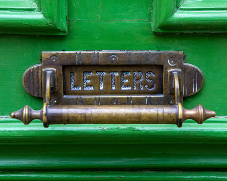 Close-up of an old Letter Box.