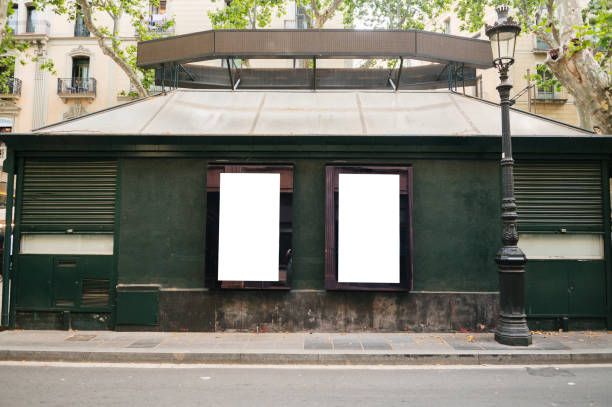 istock Two blank billboards in a city 1407151670