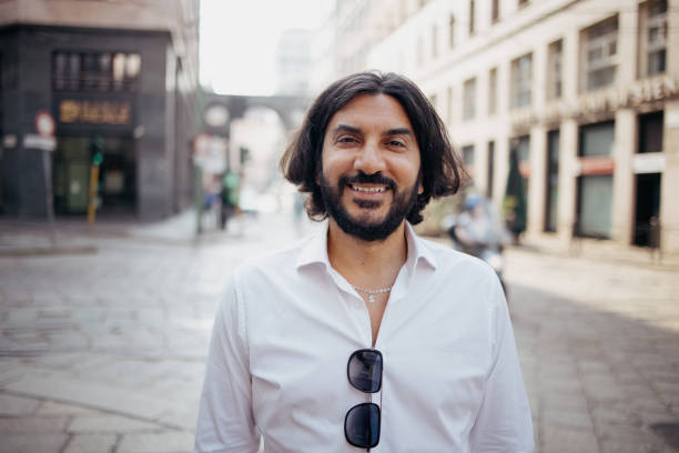 istock Portrait of a smiling businessman commuting 1407154484