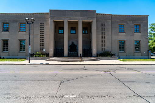 The Bell Telephone company of Canada Building at Market street,  Brantford, Ontario, Canada.
