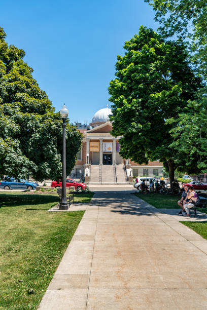 Victoria Park and Wilfrid Laurier University Brantford Campus, Brantford, Canada Wilfrid Laurier University Brantford Campus, Brantford, Ontario, Canada. wilfrid laurier stock pictures, royalty-free photos & images