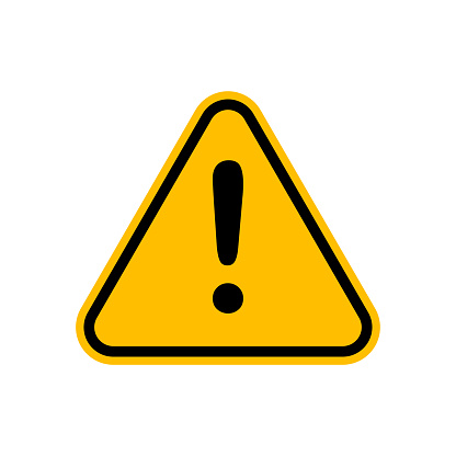 Danger triangle icon. Vector illustration in HD very easy to make edits.