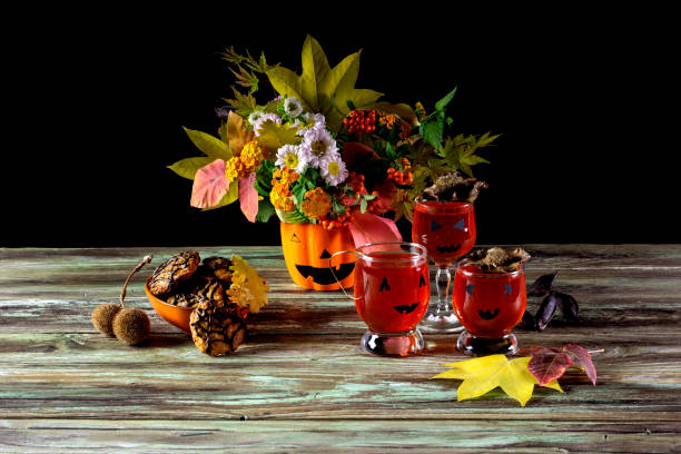 istock Decoration of a table for autumn holidays 1407163010