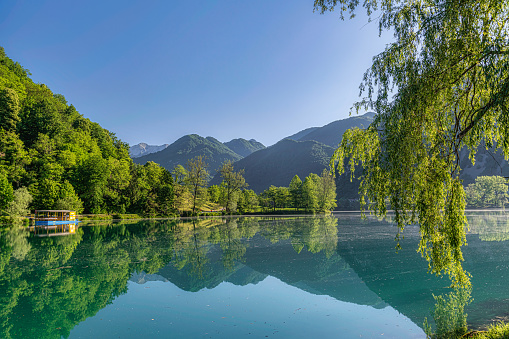 Lake in Park Brdo near Kranj, Gorenjska, Slovenia