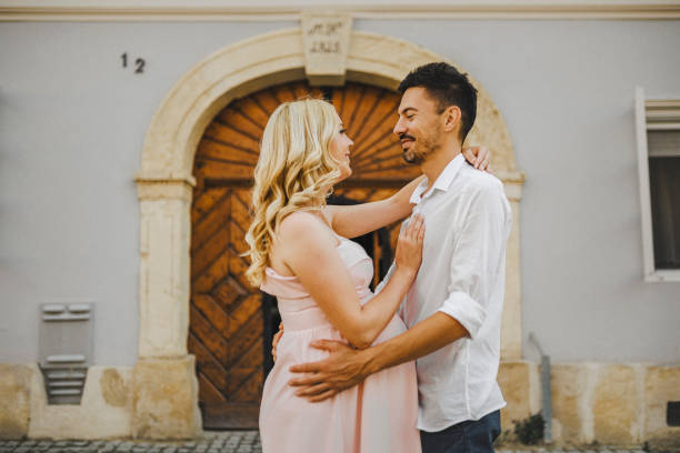 istock Young couple at the street 1407165662