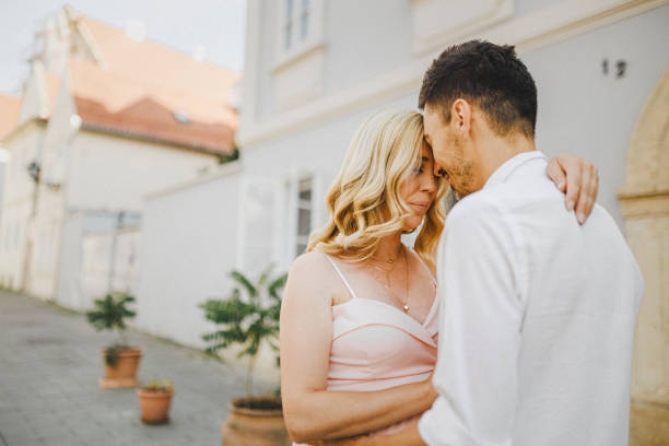 istock Young couple at the street 1407165769