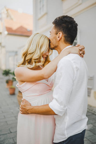 istock Young couple at the street 1407165889