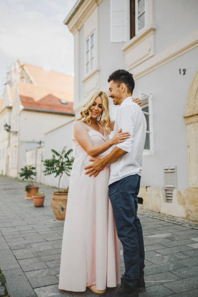 istock Young couple at the street 1407165974