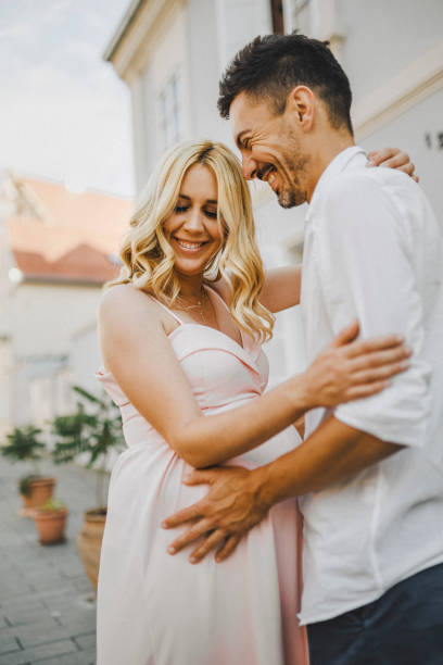 istock Young couple at the street 1407167609