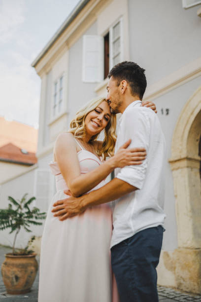 istock Young couple at the street 1407167656