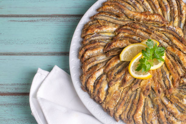 istock Fried Anchovies (Turkish Name: Hamsi Tava) 1407170188
