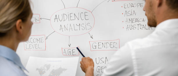 istock marketing management team working with audience analysis data on whiteboard. market and customer research 1407171843