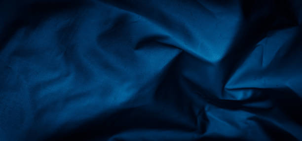istock pleated blue cotton material. texture or background 1407174978