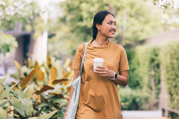 istock Asian Woman Taking A Walk 1407182858