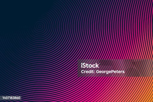 istock Concentric circles abstract background 1407183860
