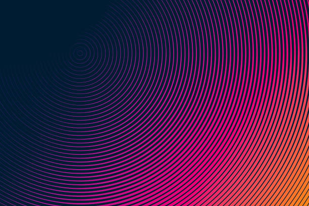 Concentric circles abstract background Concentric circles abstract background saturated color stock illustrations