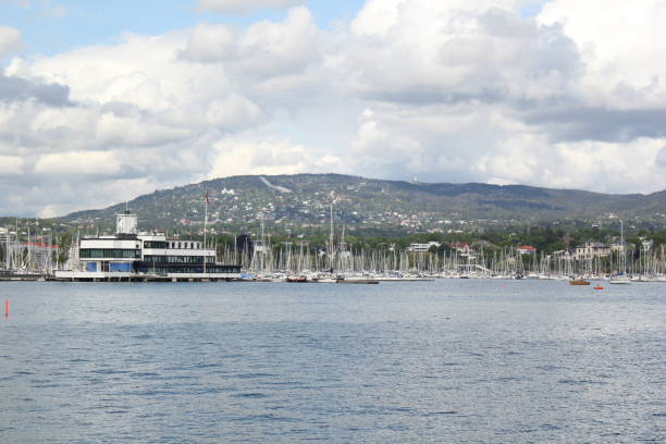 istock Oslo with clouds and sea 1407184254