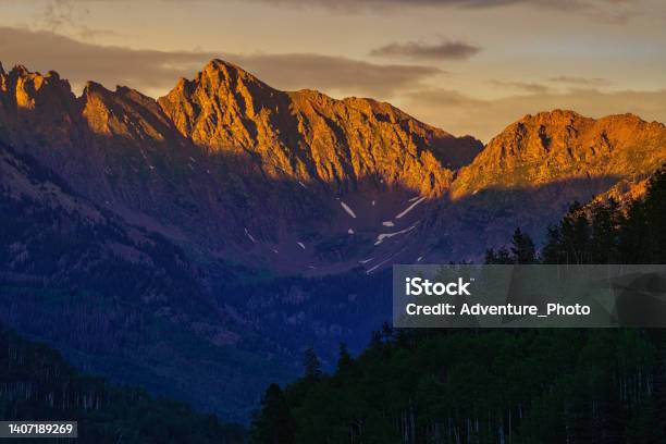 Gore Range Grand Traverse Stock Photo - Download Image Now - Gore Range, Alpenglow, Beauty In Nature