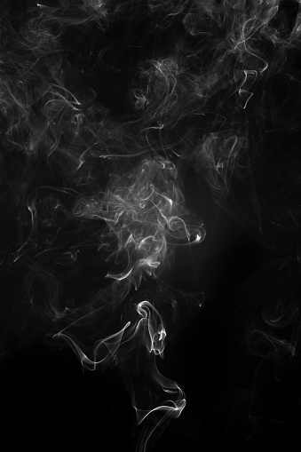 Smoke Pattern On A Black Background