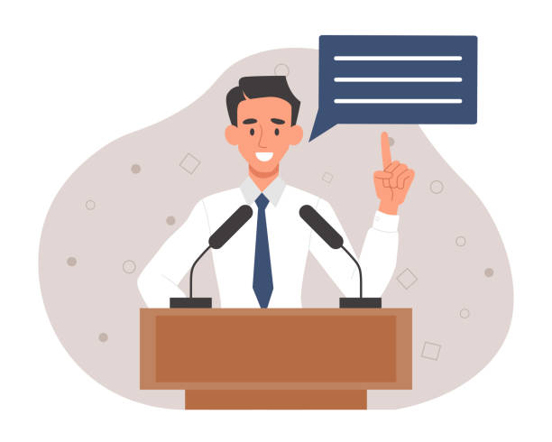 illustrations, cliparts, dessins animés et icônes de orateur sur le podium - politician politics speech podium