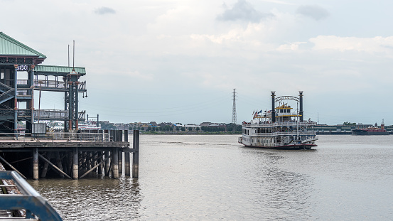 New Orleans, LA, USA - June 28, 2022: Steamboat 