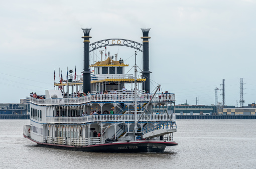 New Orleans, LA, USA - June 28, 2022: Steamboat \