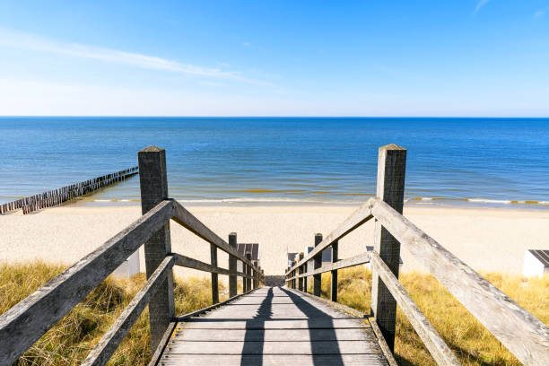 istock View on the beach from the dune, North sea 1407200753