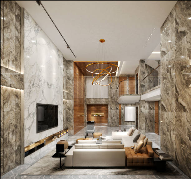 istock 3d render of apartment interior  living and dining room 1407202301