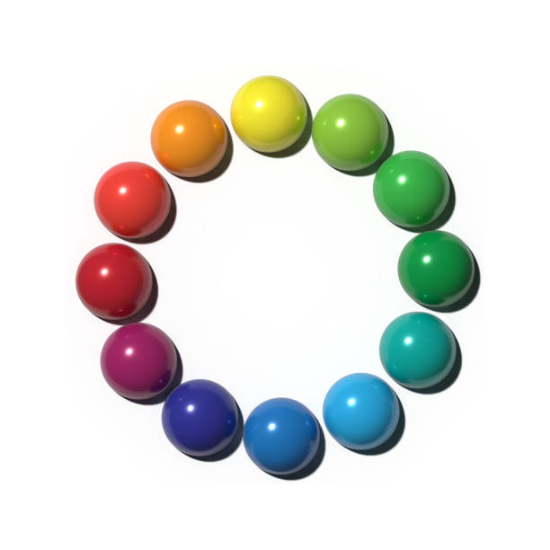 istock Rainbow colors color palette on white background 1407203358
