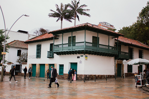 Museum of independence, house of the vase, place where the independence of Colombia began, now converted into a museum in a corner of the Plaza de Bolivar Bogotá