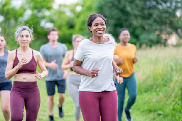 istock Outdoor Countryside Running Group 1407207359
