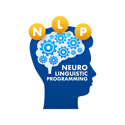 NLP - Neuro linguistic programming, medical concept. Vector stock illustration