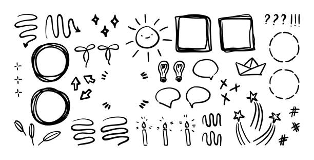 ilustrações de stock, clip art, desenhos animados e ícones de 2405_22_sketch_sparky - doodle art