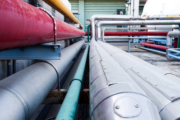 istock Gas pipelines for industrial plants 1407224163